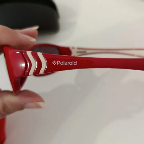 Polaroid kids polarized sunglasses used, red