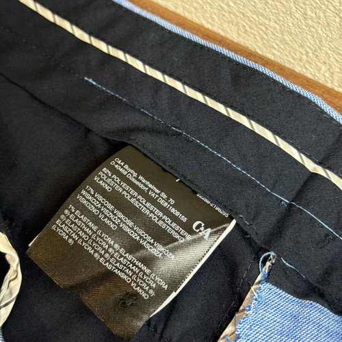 Men's C&A Regular Fit Pants Light Blue Size 54C