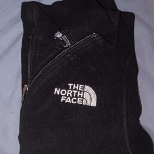 The North Face fleece quarter zip like new, black