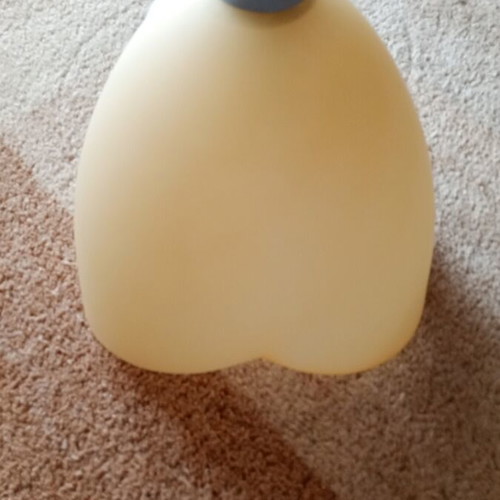 Ceiling light used, croc color, with led bulb