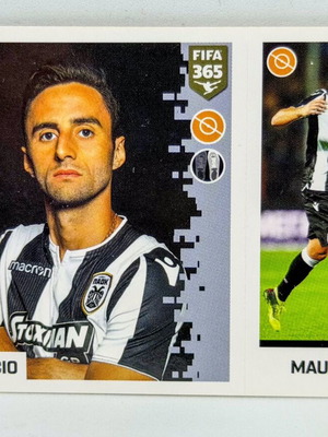 Panini FIFA 365 Sticker Maurício PAOK FC Blue Back mint condition