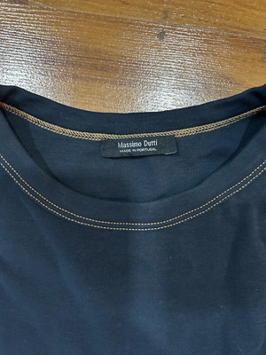 Massimo Dutti T-shirt like new, navy blue, size M