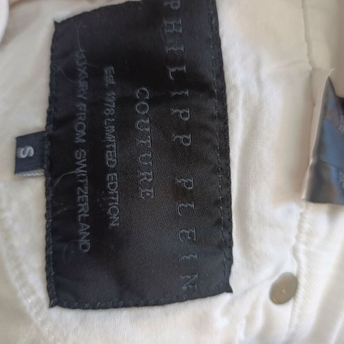Philipp Plein white shorts with stones, size S