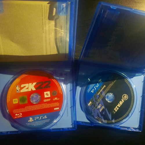 PS4 games used, FIFA 22 and NBA 2K22