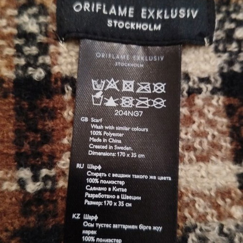 Men's scarf new from Oriflame