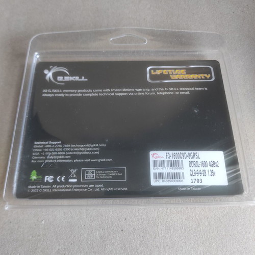 G.Skill Ripjaws Laptop Memory 8GB (2x4GB) DDR3L 1600MHz CL9 new