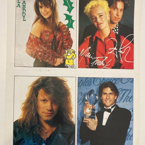 Abdul - Roxette - Jovi - Cruise Card Postal from the magazine Katina In good condition Price 8 Euros