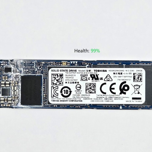 Toshiba KSG60ZMV256G 256GB M.2 2280 SATA SSD σαν καινούργιο