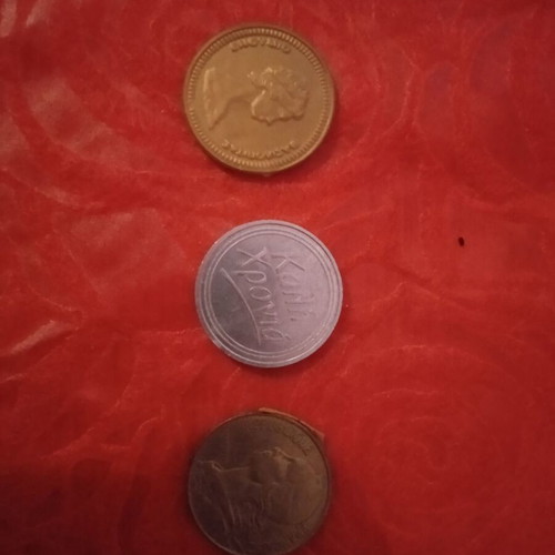 Flouria used, pack of 3 good luck coins