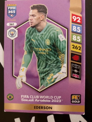 Ederson AXL Gold FIFA Club World Cup 2023 Panini FIFA 365 with scratch