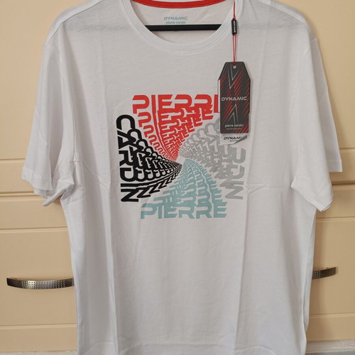 Pierre Cardin men's t-shirt XXL new, white, slim fit