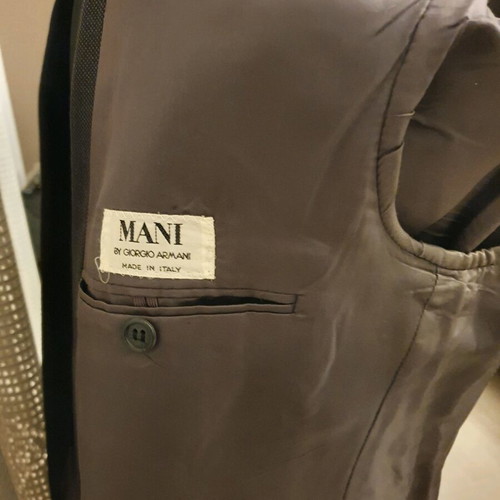 Armani Exchange suit like new with velvet texture