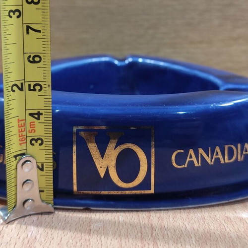 Seagram's V.O. Canadian Whisky ceramic ashtray used