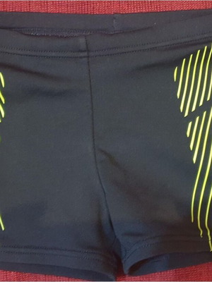 Arena kids' swimsuit like new, size 6-7, black and yellow