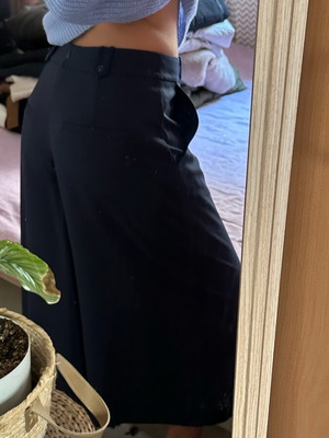 Zip culottes like new, size M, blue