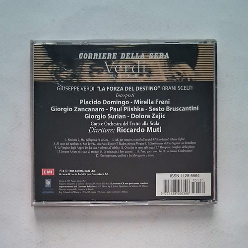 Giuseppe Verdi La Forza Del Destino CD, classical