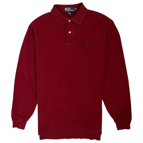 Ralph Lauren men's blouse with collar like new, red, size L