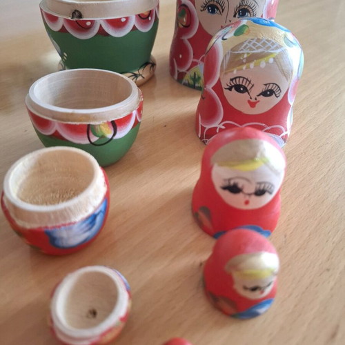 Babushka wooden hand-painted new Russian