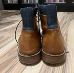 Brogue boots used, brown and blue, size 42