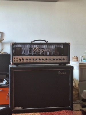 Bugera 6262 Infinium amplifier and Harley Benton G212 Celestion cabinet new