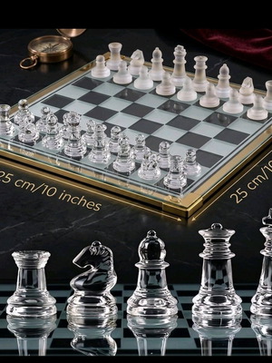 Βασιλικό γυάλινο σκάκι Crystal Royale καινούργιο premium