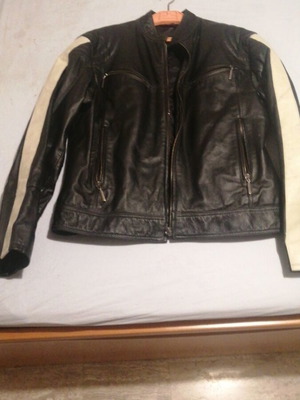 Leather motorcycle jacket used