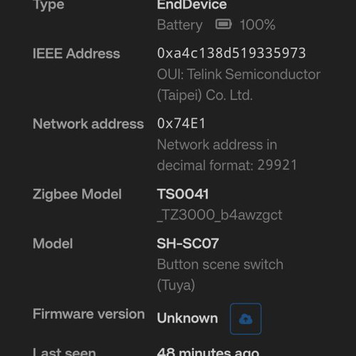 Wireless Smart Switch Zigbee Smart Button new