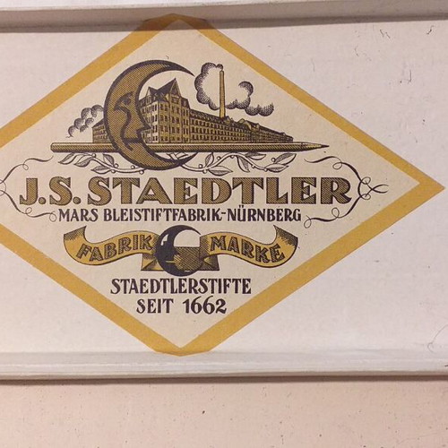 Staedtler pencil box collectible used cardboard