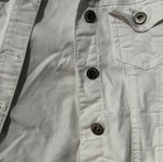 Jean jacket small used, white