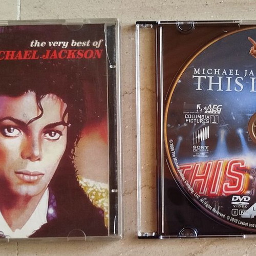 Michael Jackson's This Is It DVD and The Very Best Of CD used, pop