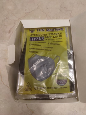 FFP2 NR face masks pack of 21, high filtration, new