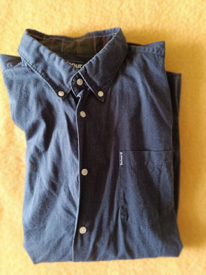 Barbour синя риза XXL tailored fit като нова