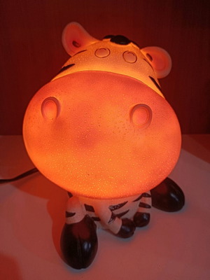 Vintage zebra lamp new, late 90s