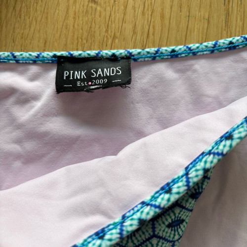 Pink Sands bikini size small like new, blue turquoise
