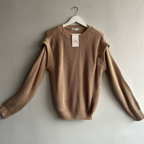 In The Style beige sweater new, women's size M