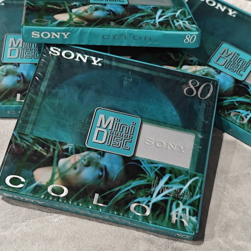 Sony MiniDisc Color 80min MDW80CRG, set of 4 sealed