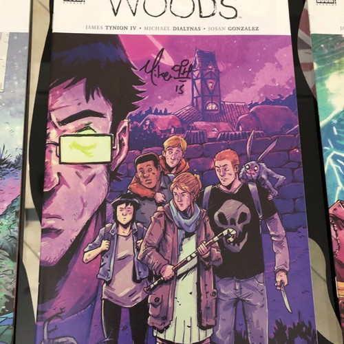 The Woods set of 8 comics new, signed by Michael Dialynas