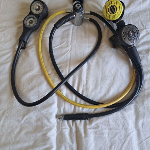 Complete Scuba Diving Set BCD Dacor Nautica Airtrim Medium and Mares Dacor Tusa Regulator used