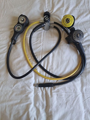 Complete Scuba Diving Set BCD Dacor Nautica Airtrim Medium and Mares Dacor Tusa Regulator used