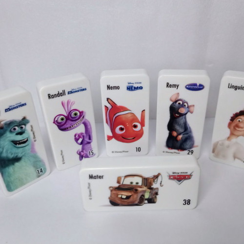 Domino with Disney heroes new, set of 6 pieces
