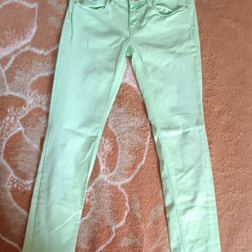 Gas women's jeans size 34 like new, green turquoise