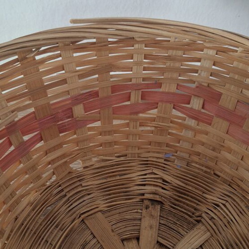 Handmade wicker basket for storage and decoration