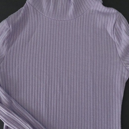 Lilac fitted turtleneck used, size XS-S