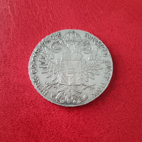 Silver coin Austria Thaler 1780 restrike like new, 22.05g