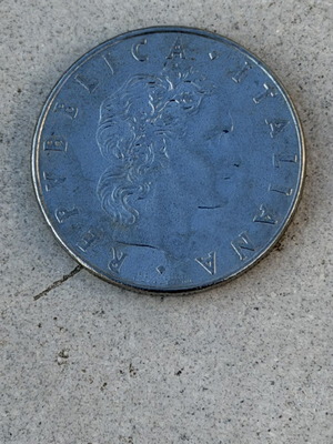 50 Lire Coin of the Italian Republic 1980 used