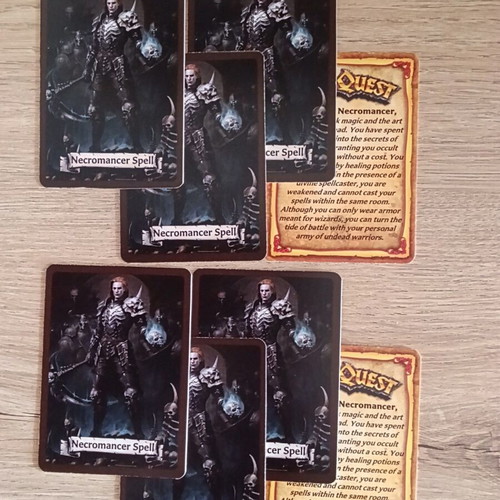 HeroQuest Necromancer Hero expansion like new with 6 spell cards
