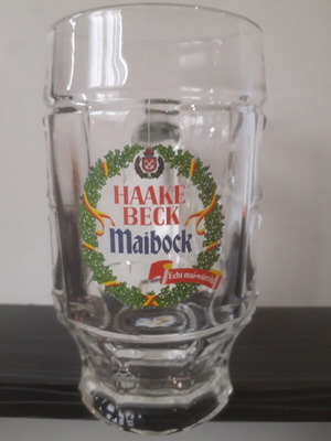 Халба за бира Haake Beck 0.3 употребявана, дебело стъкло