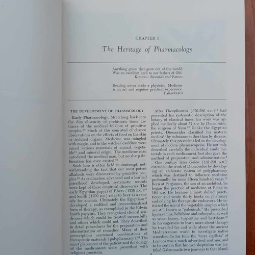 Textbook of Pharmacology used, rare 1953 edition