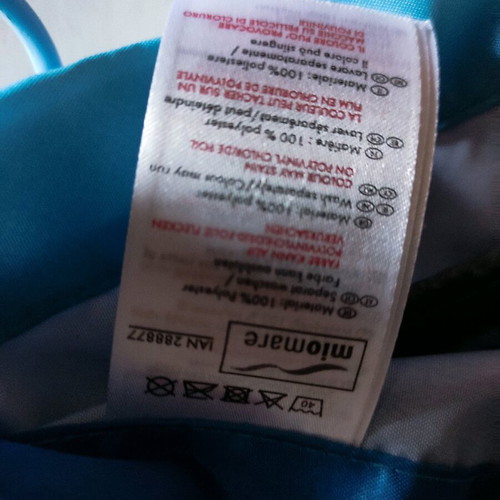 Waterproof shower curtain with dolphin print and blue rings 2x1.80 new