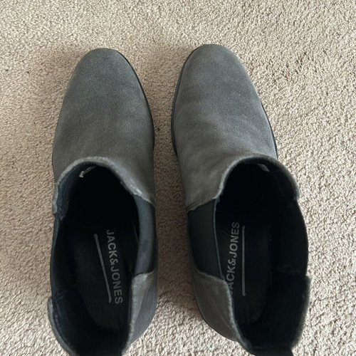 Jack & Jones Chelsea boots like new, size 43, grey
